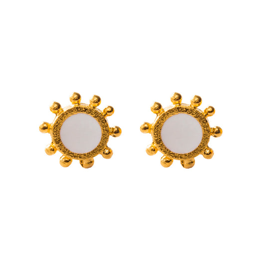 Guadalupe Earrings White