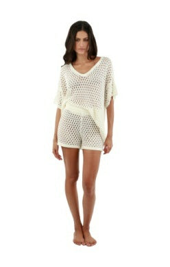 Eco White Knitted Alice Shirt