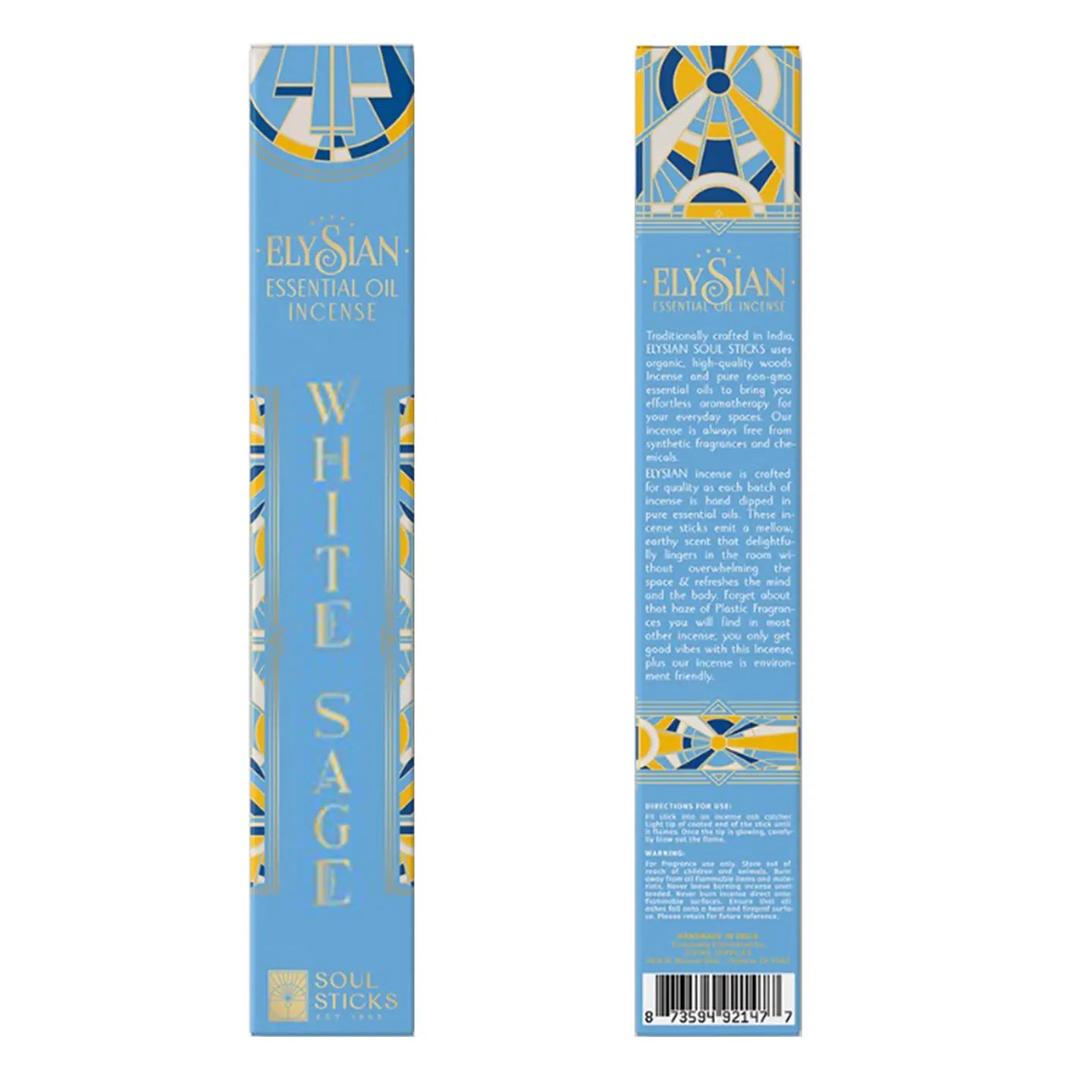 White Sage Essential Oil Incense Sticks